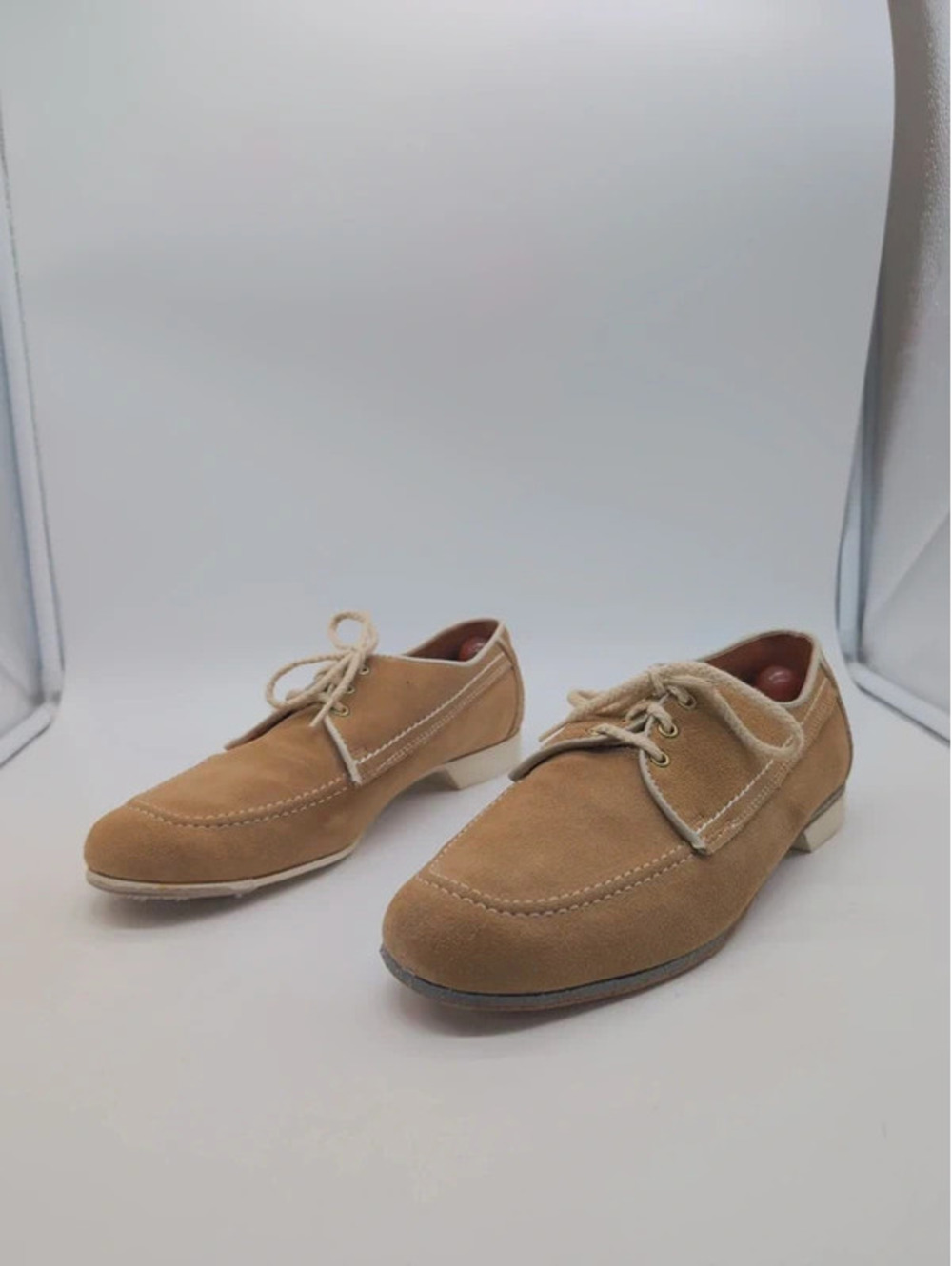 Vintage Dexter Tan Suede Bowling Shoes Men's Size 11 M USA